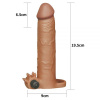 Насадка с вибрацией Add 3" Vibrating Penis Sleeve, Brown || 