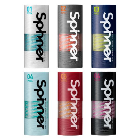 Мастурбатор Tenga Spinner 04 Pixel с упругой стимулирующей спиралью внутри || 