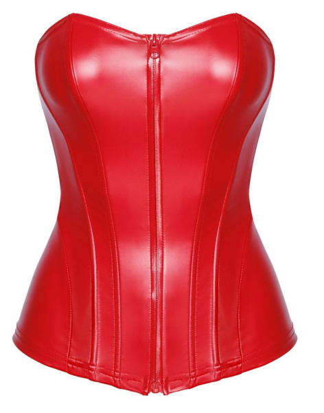 Корсет Noir Handmade F355 Red powerwetlook corset