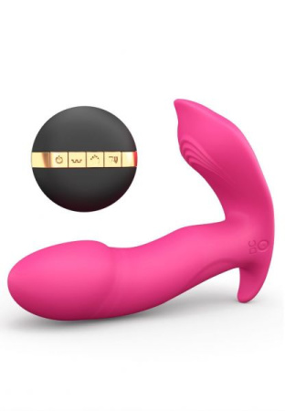 Вибратор Dorcel Secret Clit с подогревом и пультом ДУ, можно под одежду, голосовое управление || 