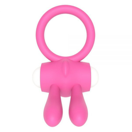 Эрекционное виброкольцо Power Clit Cockring, Pink
