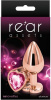 Анальная пробка REAR ASSETS ROSE GOLD HEART PINK, M || 