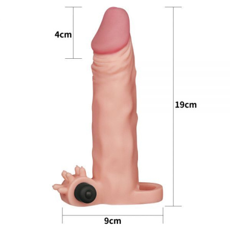 Насадка с вибрацией Add 2" Vibrating Penis Sleeve, Flesh || 