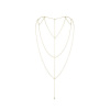 Цепочка для спины Bijoux Indiscrets Magnifique Back and Cleavage Chain - Gold, украшение для тела