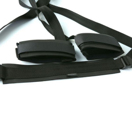 Гибкая распорка для ног Sportsheets Sex Sling Black для притягивания ног к телу || 