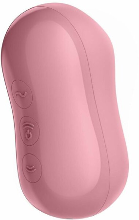 Вакуумный стимулятор с вибрацией Satisfyer Cotton Candy Light Red || 