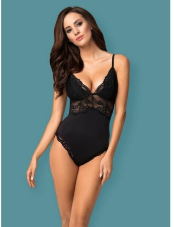 Боди Obsessive 810-TED-1 teddy black L/XL