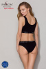 Трусики-слипы из хлопка с эластаном Passion PS004 PANTIES black, size XL || 