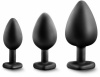 Набор анальных пробок LUXE BLING PLUGS TRAINING KIT WHITE GEMS || 
