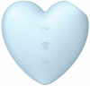 Вакуумный стимулятор-сердечко с вибрацией Satisfyer Cutie Heart Blue || 