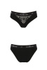 Трусики с широкой резинкой и кружевом Passion PS001 PANTIES black, size XL || 