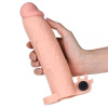 Насадка с вибрацией Add 3" Vibrating Penis Sleeve, Flesh || 