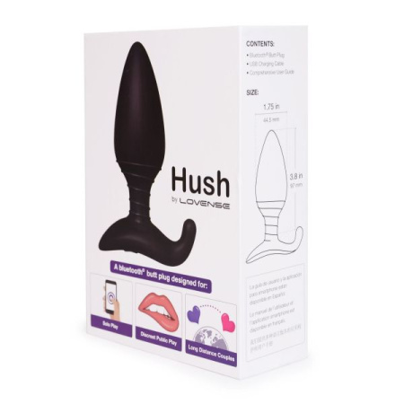 Анальная смарт вибропробка Lovense Hush, размер L || 