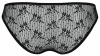 Трусики-слипы с кружевной сеточкой Dina Thong black XXL/XXXL - Passion || 