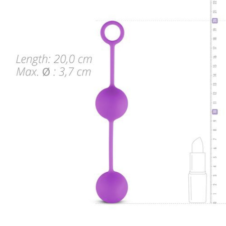 Вагинальные шарики Love balls With Counterweight, Purple || 