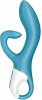 Вибратор кролик с тройным отростком Satisfyer Embrace me Turquoise, 2 мотора, диаметр 3,6 см || 
