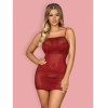 Cорочка Obsessive Lividia chemise & thong red S/M || 
