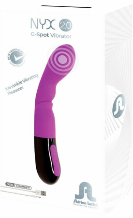 Вибратор Adrien Lastic Nyx 2.0 стимуляция точки G и входа во влагалище, перезаряжаемый || 