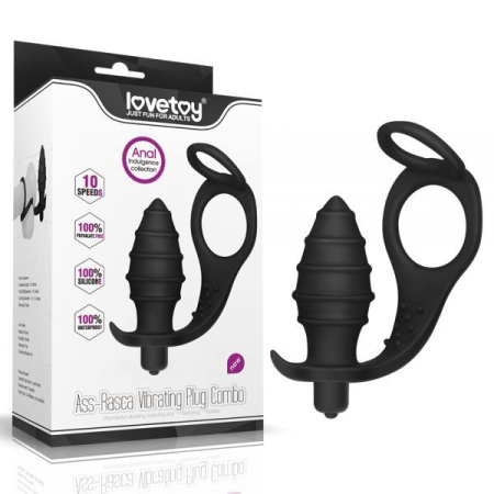 Насадка с вибрацией и анальным стимулятором Combo Vibrating || 