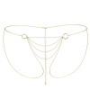 Цепочка трусики Bijoux Indiscrets Magnifique Bikini Chain - Gold, украшение на тело || 