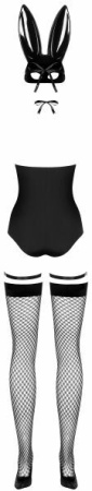 Костюм зайчика черный Obsessive Bunny costume L/XL || 