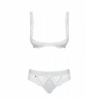 Комплект открытая грудь Obsessive Miamor 2 pcs set white S/M || 