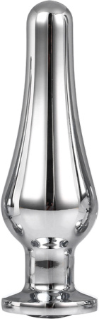 DT21824 Анальная пробка конической формы Dream Toys GLEAMING LOVE SILVER PLEASURE PLUG M || 
