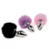 Анальная пробка FeelzToys - Bunny Tails Butt Plug Black || 