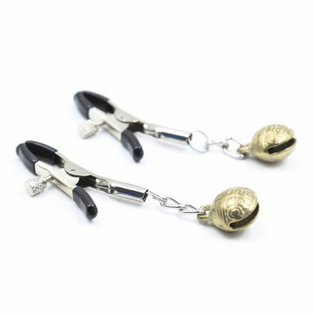 F61314 Зажимы на соски с колокольчиком Loveshop Gold Bell || 