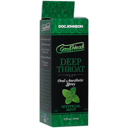 Спрей для минета Doc Johnson GoodHead DeepThroat Spray – Mystical Mint 59 мл для глубокого минета || 