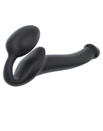 Безремневой страпон Strap-On-Me Black S, полностью регулируемый, диаметр 2,7см || 