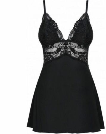 Бебидолл Obsessive 810-BAB-1 babydoll & thong black S/M || 