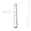 Стеклянный дилдо в виде бусин Gildo Glass Dildo No. 19 || 