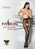 Колготки с открытым доступом Passion TIOPEN 015 black 3/4 (20 den), контрастная двойная резинка || 