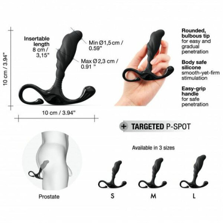 Ручной эргономичный массажер простаты Dorcel Expert P size S || 