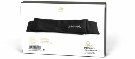Повязка-лента из сатина 2-в-1 Bijoux Indiscrets: Shhh (повязка на глаза и лента для связывания) || 