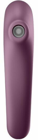 Вакуумный стимулятор с вибрацией Satisfyer Dual Kiss Wine Red || 
