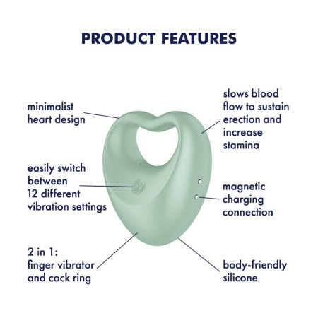 Вибратор на палец и эрекционное кольцо 2в1 Satisfyer Perfect Pair 3 || Вібратор на палець та ерекційне кільце 2в1 Satisfyer Perfect Pair 3