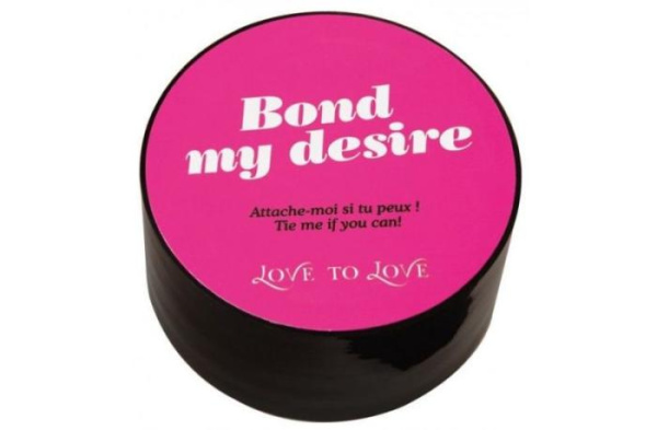 Скотч для бондажа Love To Love BOND MY DESIRE (15м) Черный, не липнет к коже и волоскам
