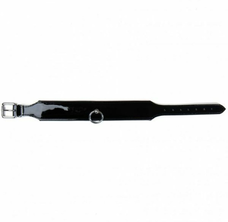 Ошейник Leather lackered, Black || 