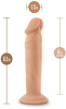 Гибкий фаллоимитатор Blush DR. SKIN PLUS 6 INCH POSABLE DILDO VANILLA || 