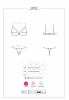 Комплект Obsessive Letica 2 pcs cupless set black S/M || 