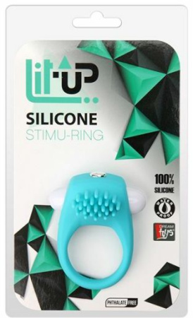 Эрекционное кольцо LIT-UP SILICONE STIMU RING 5 BLUE || 