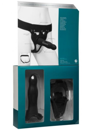 Страпон унисекс Doc Johnson Body Extensions - BE Daring, полая насадка || 
