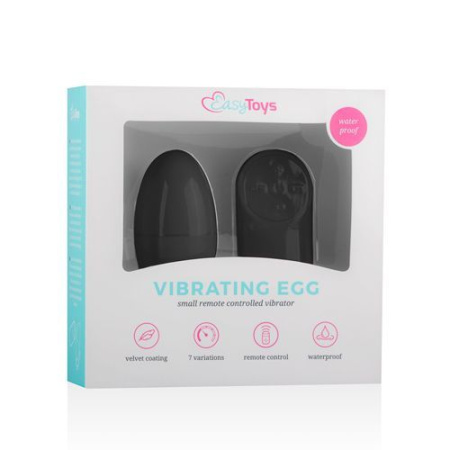 Виброяйцо Easytoys Remote Control, Black || 