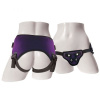 Трусы для страпона Sportsheets - Lush Strap On Purple, широкий бархатистый пояс, очень комфортные || 