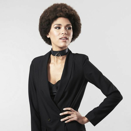Чокер Bijoux Indiscrets MAZE - Wide Chocker Black || 