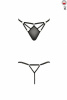 Стринги из стреп MEGGY THONG black S/M - Passion Exclusive