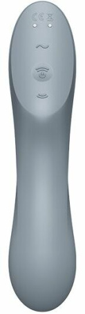 Вакуумный стимулятор с вибрацией Satisfyer Curvy Trinity 3 BlueGrey || 