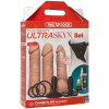 Набор для страпона Doc Johnson Vac-U-Lock Dual Density UltraSKYN Set, диаметр 3х4,5см || 